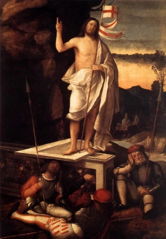 Kristaus prisikėlimas. Marco Basaiti, 1520.