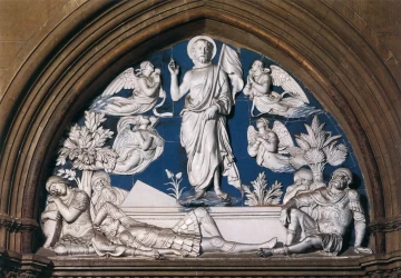 Prisikėlimas. Luca della Robbia, 1442-45.