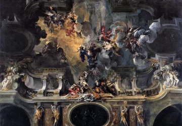 Kristaus žengimas į dangų. Gregorio de Ferrari, apie 1690.