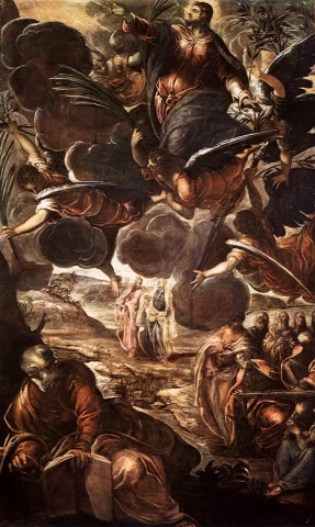 Žengimas į dangų. Tintoretto, 1579-81.