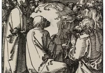 Kančia (mažasis leidimas). Nr. 34 Žengimas į dangų.. Albrecht Dürer, 1511.