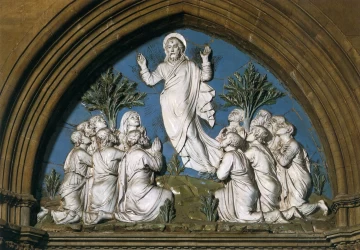 Kristaus žengimas į dangų. Luca della Robbia, 1446.
