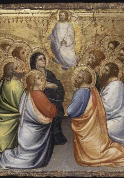 Scenos iš Kristaus gyvenimo. Žengimas į dangų.. Mariotto di Nardo, apie 1395.