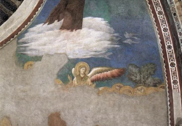 Kristaus žengimas į dangų. Giotto di Bondone, apie 1300.