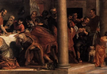 Paskutinė vakarienė. Paolo Veronese, apie 1585.