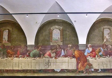 Paskutinė vakarienė. Franciabigio, 1514.