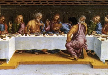 Paskutinė vakarienė. Luca Signorelli, 1502.