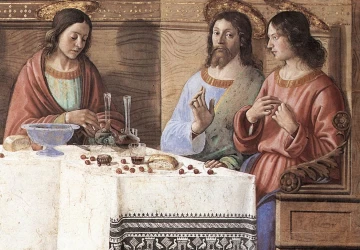 Paskutinė vakarienė (detalė). Domenico Ghirlandaio, apie 1486.