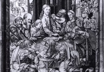 Paskutinė vakarienė. meistras Iam iš Zvolės, apie 1485.