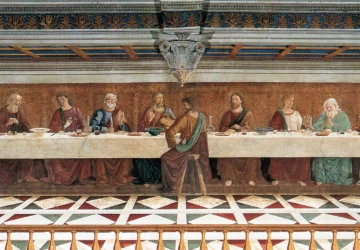 Paskutinė vakarienė. Domenico Ghirlandaio, 1476.