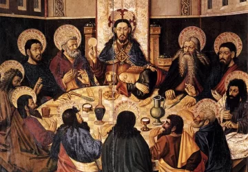 Paskutinė vakarienė. Jaume Baço Jacomart, 1450.