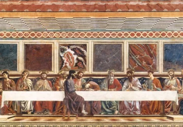 Paskutinė vakarienė. Andrea del Castagno, 1447.