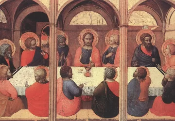 Paskutinė vakarienė. Sassetta, 1423.