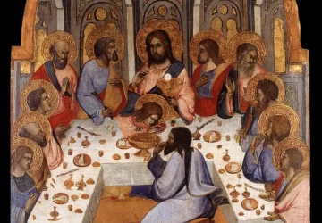 Paskutinė vakarienė. Agnolo Gaddi, apie 1395.