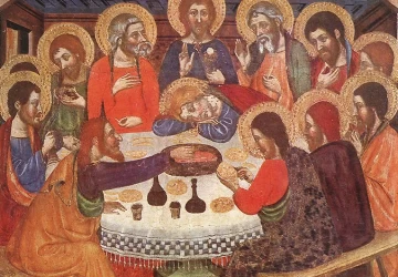 Paskutinė vakarienė. Jaume Serra, 1370-1400.