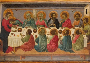 Paskutinė vakarienė. Ugolino di Nerio, 1325-28.