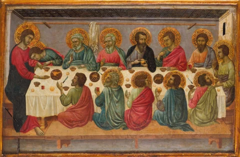 Paskutinė vakarienė. Ugolino di Nerio, 1325-28.