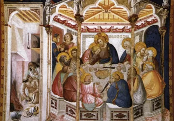 Paskutinė vakarienė. Pietro Lorenzetti, apie 1320.