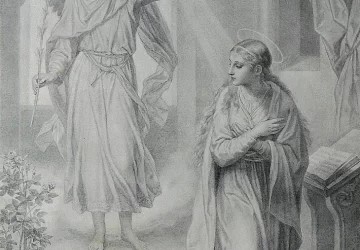 Apreiškimas Mergelei Marijai. Heinrich Hofmann. 1887