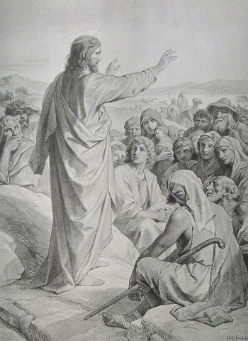 Kalno pamokslas. Heinrich Hofmann. 1887