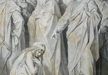Sugauta nusidėjėlė. Heinrich Hofmann. 1887