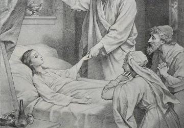 Jajiro dukros prikėlimas. Heinrich Hofmann. 1885