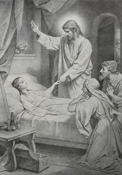 Jajiro dukros prikėlimas. Heinrich Hofmann. 1885