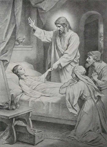 Jajiro dukros prikėlimas. Heinrich Hofmann. 1885