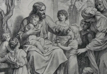 Leiskite mažutėliams ateiti pas mane. Heinrich Hofmann. 1885