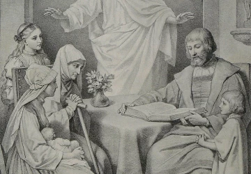 Vie&scaron;paties buvimas. Heinrich Hofmann. 1885