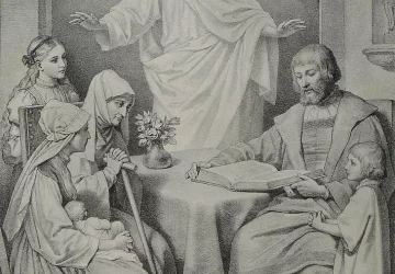 Viešpaties buvimas. Heinrich Hofmann. 1885