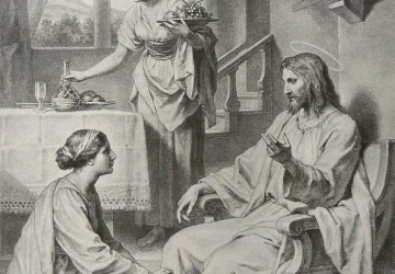 Marija ir Morta. Heinrich Hofmann. 1887