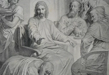Moteris patepa Jėzaus kojas. Heinrich Hofmann. 1885