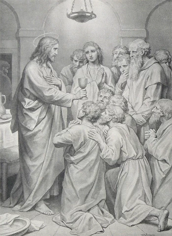 Paskutinė Vakarienė. Heinrich Hofmann. 1887