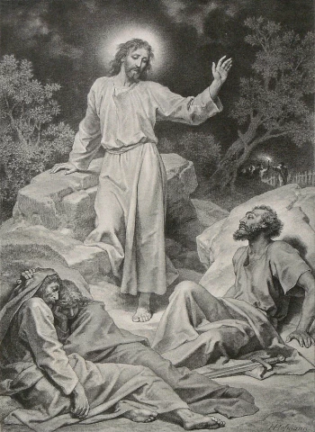 Getsemanės sode. Heinrich Hofmann. 1885