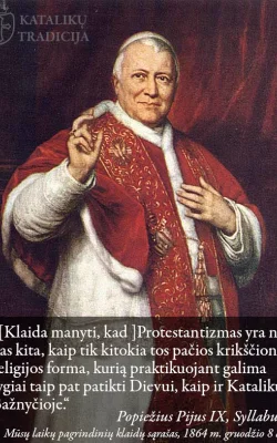 Pijus IX, Syllabus, 1864 m.