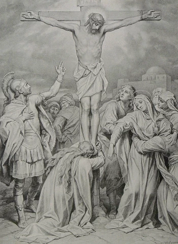 Jėzus ant kryžiaus. Heinrich Hofmann. 1887