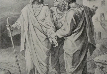 Mokiniai i&scaron; Emauso. Heinrich Hofmann. 1885