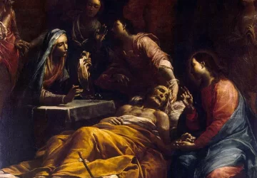 Šv. Juozapo mirtis. Giuseppe Maria Crespi, apie 1712.