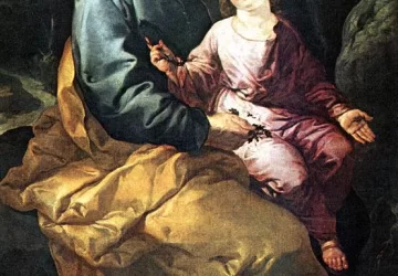 Šv. Juozapas ir kūdikėlis Kristus. Francisco de Herrera vyresnysis, 1648.