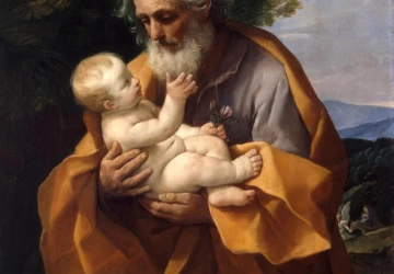Šv. Juozapas ir kūdikėlis Jėzus. Guido Reni, 1620.