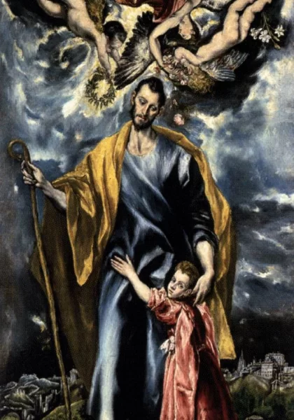 Šv. Juozapas ir kūdikėlis Kristus. El Greco, apie 1600.