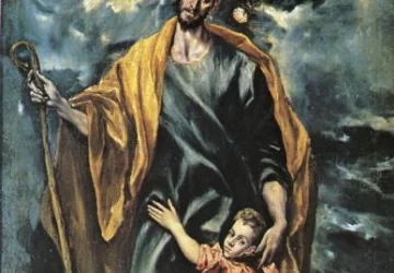 Šv. Juozapas ir kūdikėlis Kristus. El Greco, 1597-99.