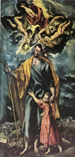 Šv. Juozapas ir kūdikėlis Kristus. El Greco, 1597-99.