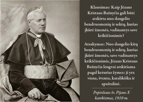 Popiežius šv. Pijus X. Katekizmas, 1910 m. 