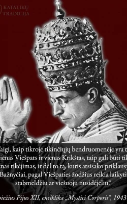 Pijus XII, &bdquo;Mystici Corporis&ldquo;, 1943 m.