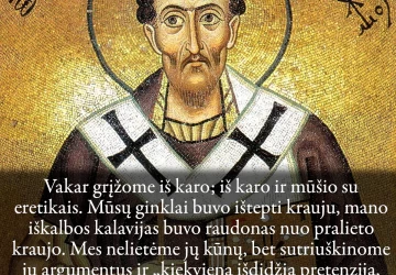 Jonas Auksaburnis Kova su eretikais