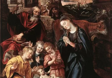 Viešpaties gimimas. Marten de Vos, 1577.