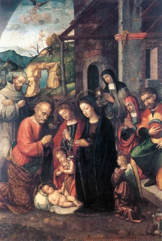 Viešpaties gimimas. Bernardino Fasolo, 1526.