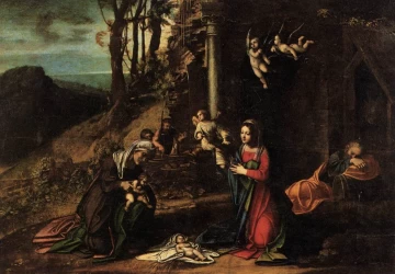Viešpaties gimimas. Correggio, 1510.